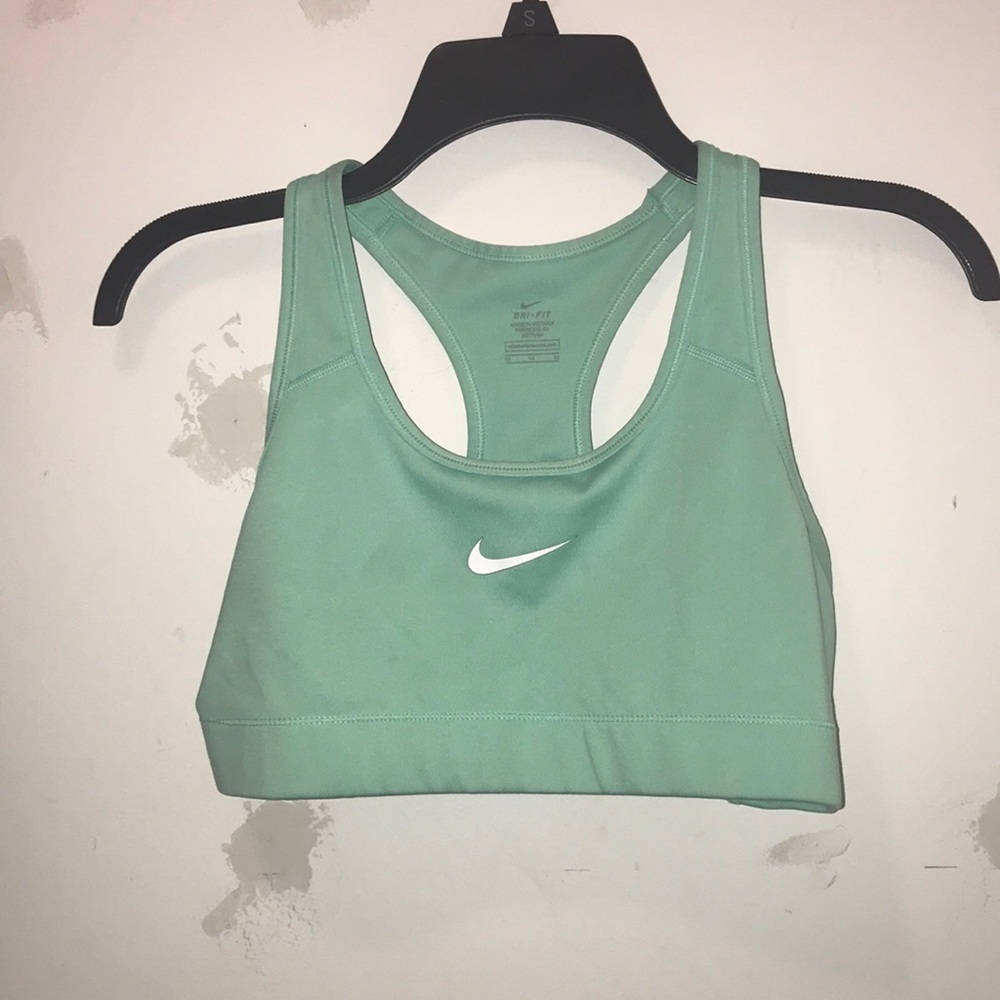 mint green Nike sports bra